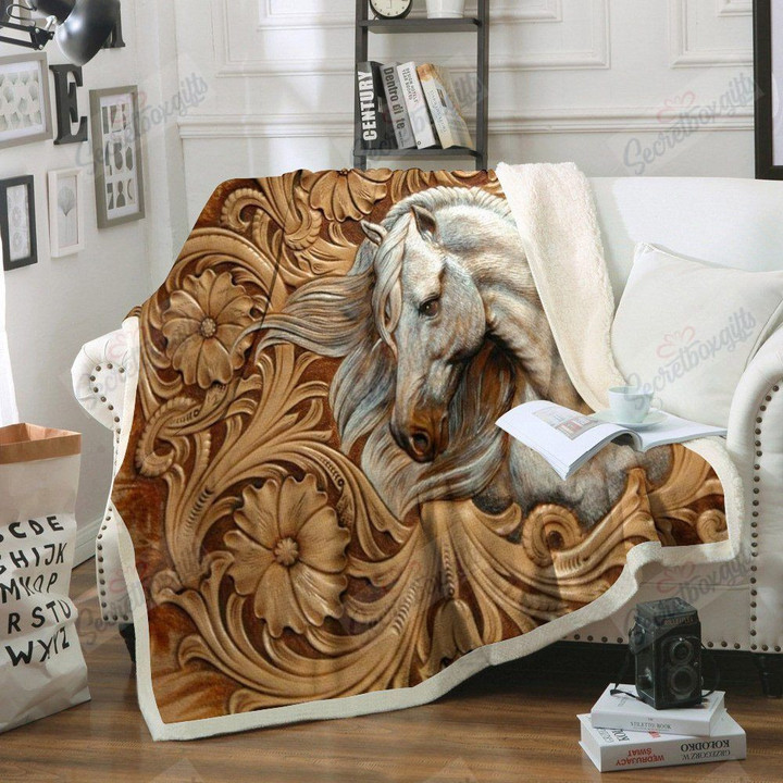 Horse Mandala Gs-Cl-Kc0907 Fleece Blanket