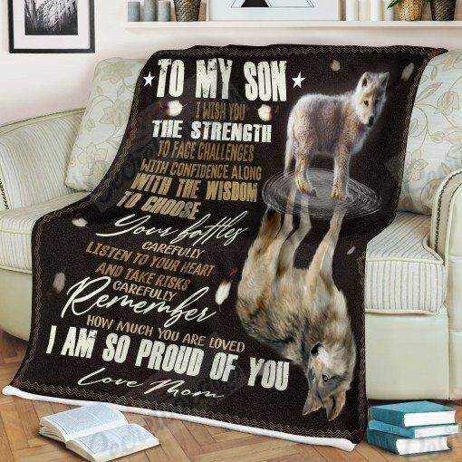 Wolf To My Son Gs-Cl-Dt2506 Fleece Blanket