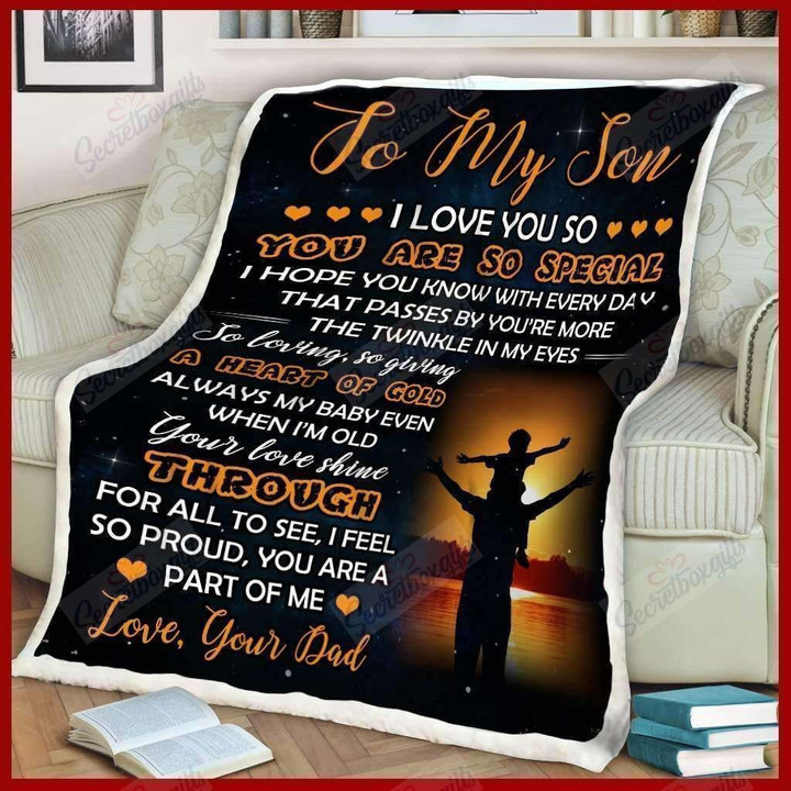 To My Son You Are So Special Gs-Cl-Kc1307 Fleece Blanket