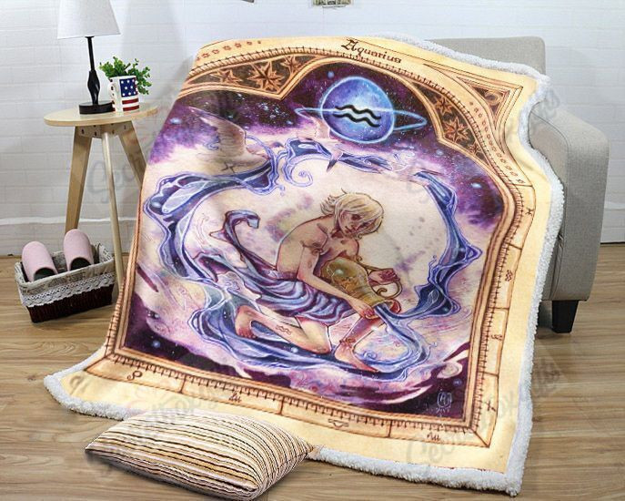 Aquarius 4 Gs-Ld1610At Fleece Blanket