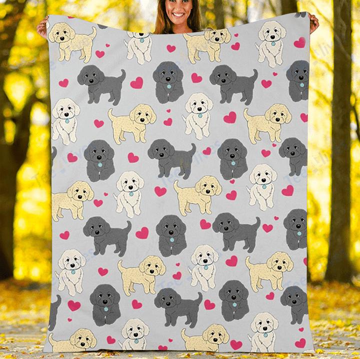 Custom Blankets Labradoodle Dog Blanket - Fleece Blanket