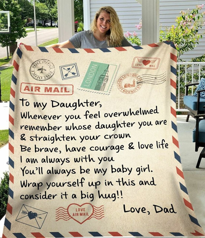 To My Daughter - Dad - Love Letter - Fleece Blanket
