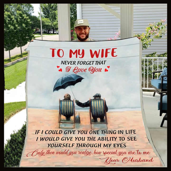 (Cd175) Family Blanket - Husband To Wife - I Love You