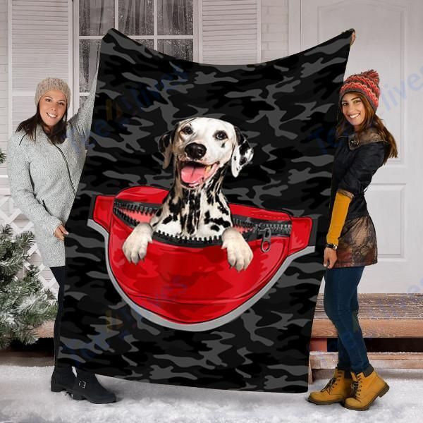 Custom Blanket Dalmatian Dog Blanket - Fleece Blanket