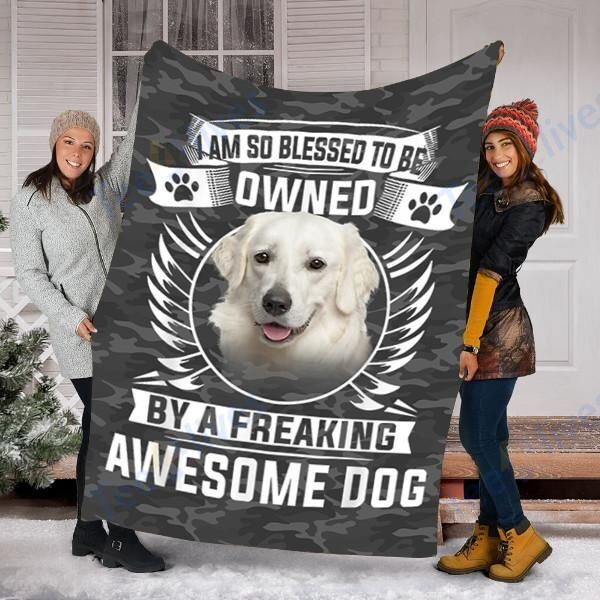 Customs Blanket Kuvasz Dog Blanket - Fleece Blanket