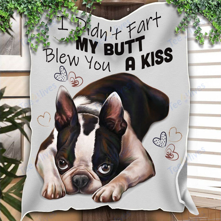Custom Blankets Boston Terrier Dog Blanket - Fleece Blanket