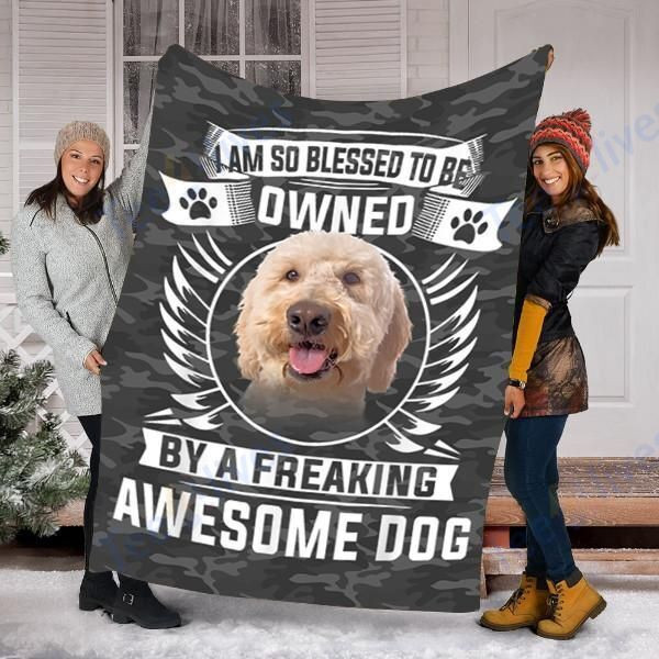 Customs Blanket Goldendoodle Dog Blanket - Fleece Blanket