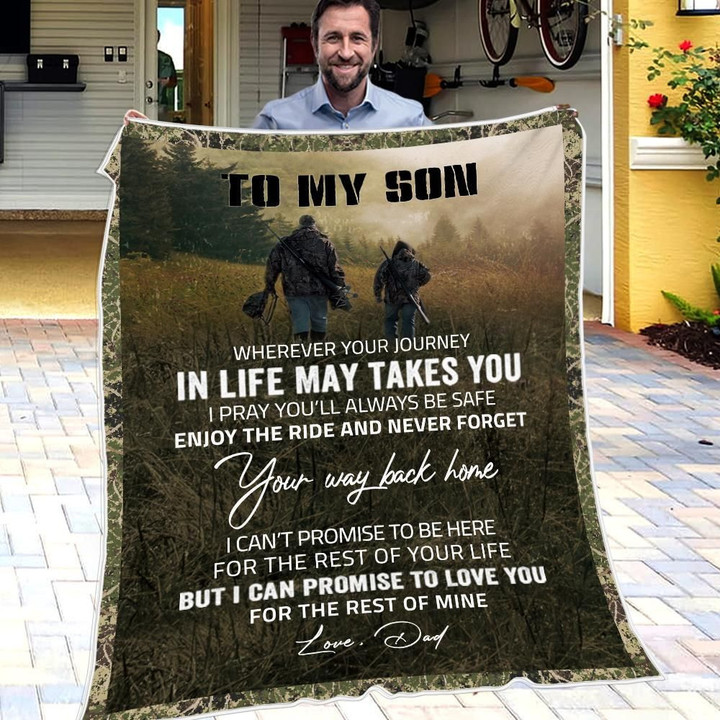 Blanket Dad To Son - I Pray You'Ll Always Be Safe - Best Gift For Christmas