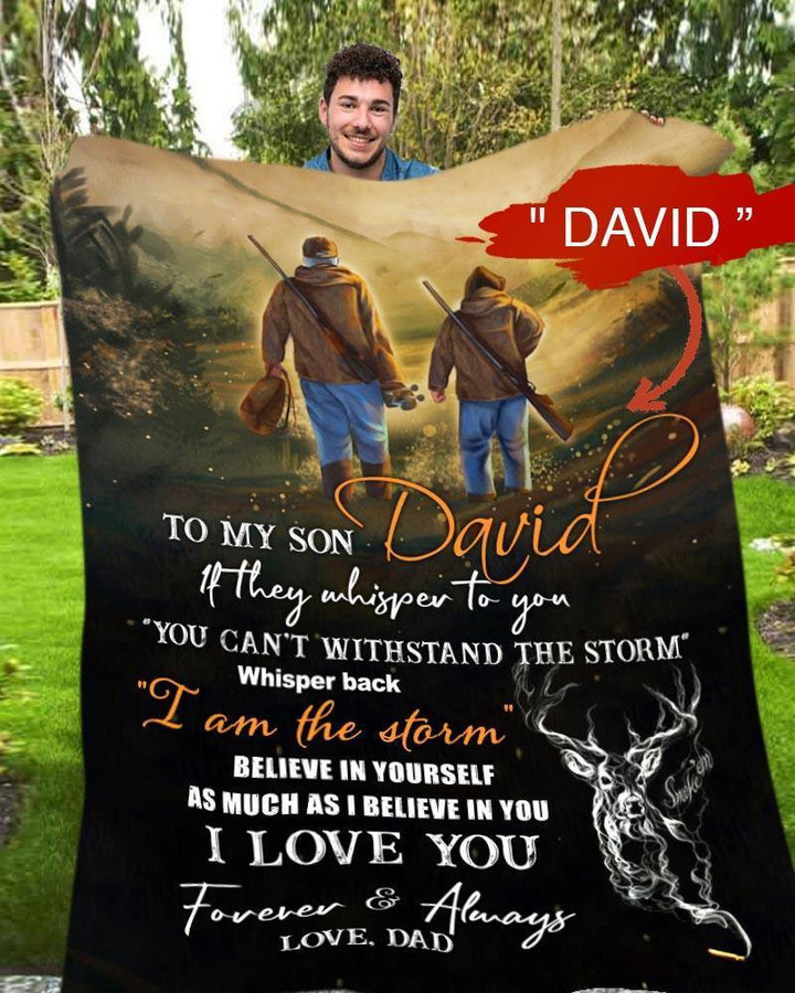 The Storm Dad To Son Deer Blanket Hunting Dad To Son