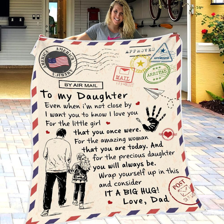Dad To Daughter - For The Little Girl That You Once Were - Blanket