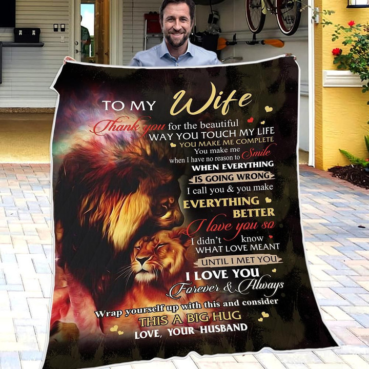 Husband To Wife - You Make Everything Better - Blanket