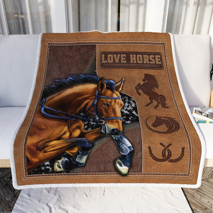 Love Horse Sofa Throw Blanket 