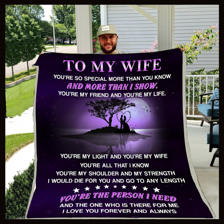 (Cd8) Family Blanket - To My Wife - You Are The Person I Need
