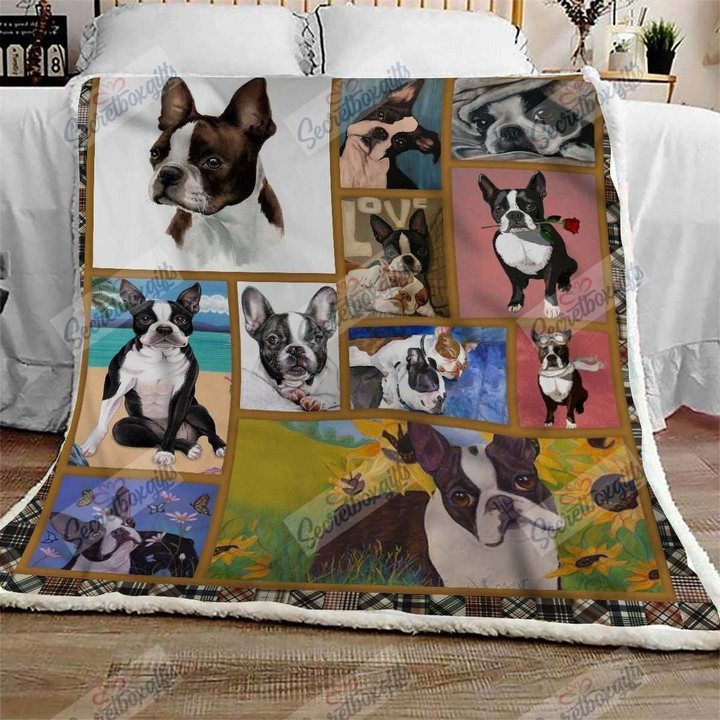 Boston Terrier Color Gs-Cl-Kc1307 Fleece Blanket