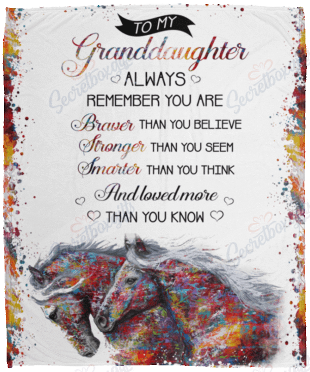 To My Granddaughter Gs-Cl-Dt1303 Fleece Blanket