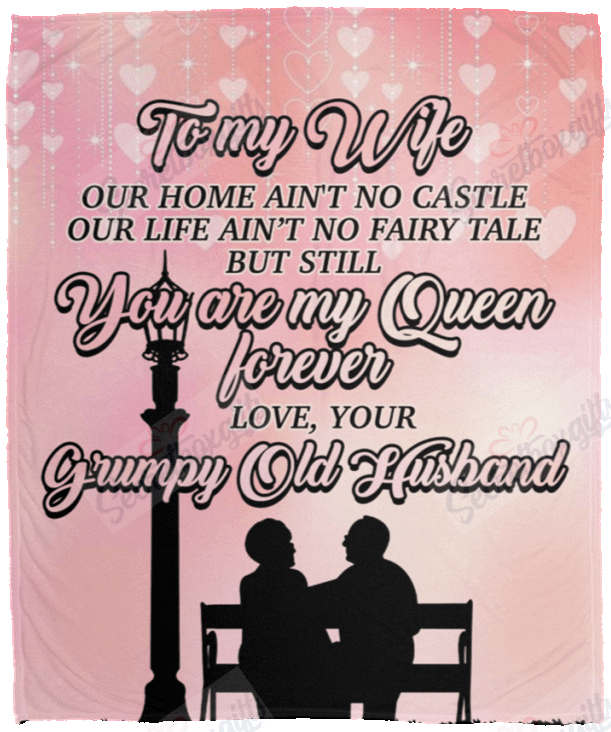 To My Wife Our Home Ain'T No Castle Gs-Cl-Dt1303 Fleece Blanket