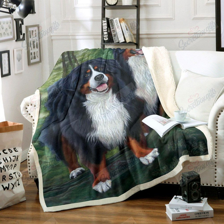 Bernese Mountain Dog Xa1802643Cl Fleece Blanket