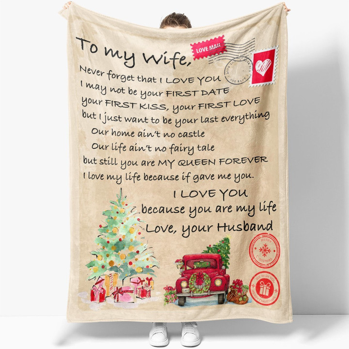 Blanket For Wife Her Woman You Are My Love You Are My Life Family Cozy Fleece Blanket, Sherpa Blanket