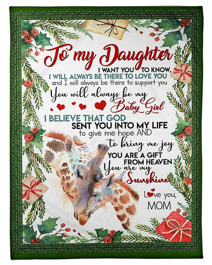 You Are A Gift From Heaven To Daughter Fleece Blanket