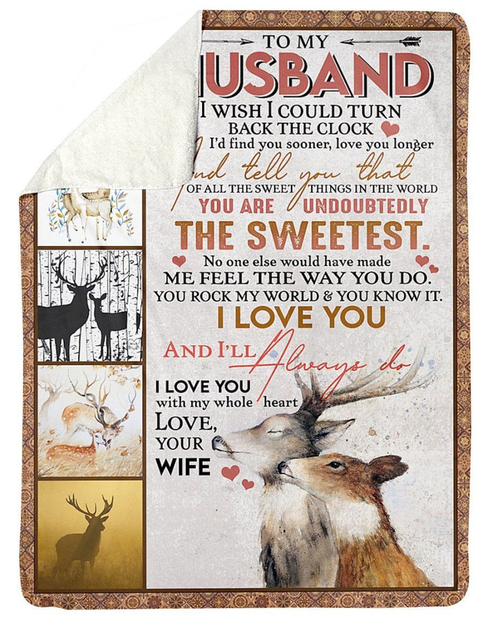 Greatest Gift For Husband I'Ll Always Do I Love You Sherpa Blanket