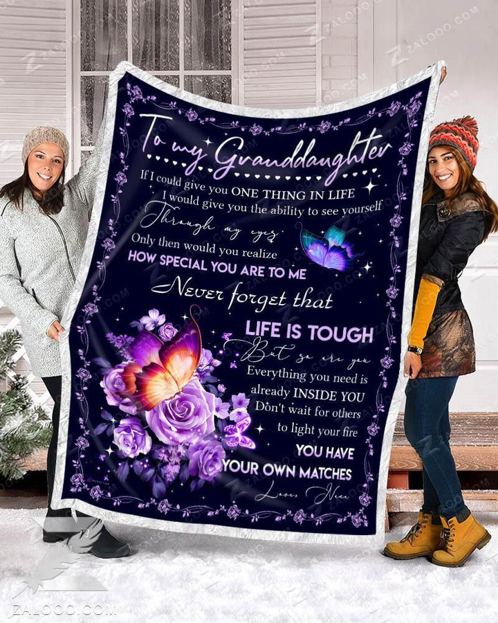 Fleece Blanket To My Granddaughter Your Own Matches