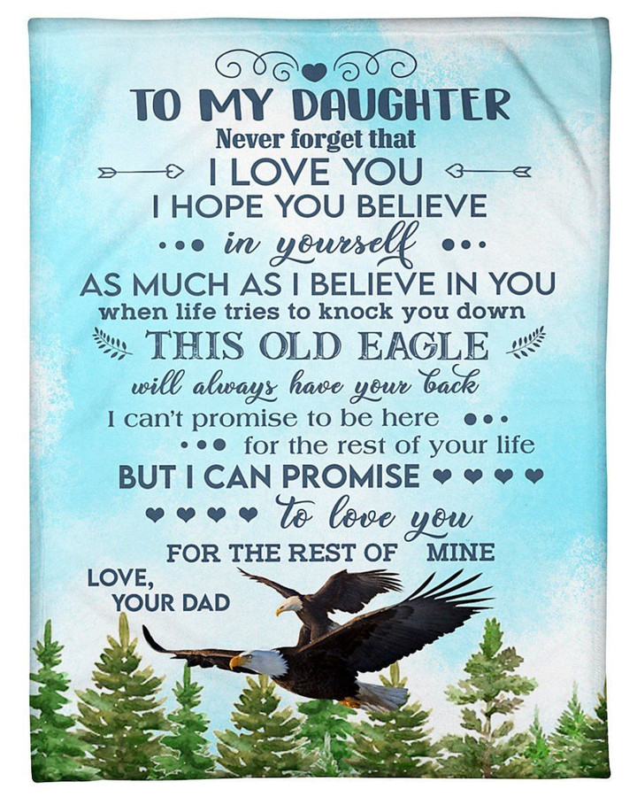 Beautiful Gift For Daughter You Are My Life Fleece Blanket Fleece Blanket