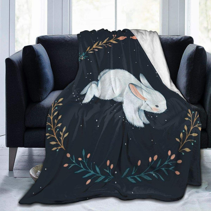 White Rabbit Sherpa Fleece Blanket Bm