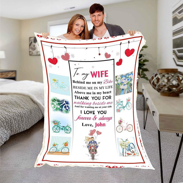 
	To My Wife Thank You For Making Beside Me Customized Blanket