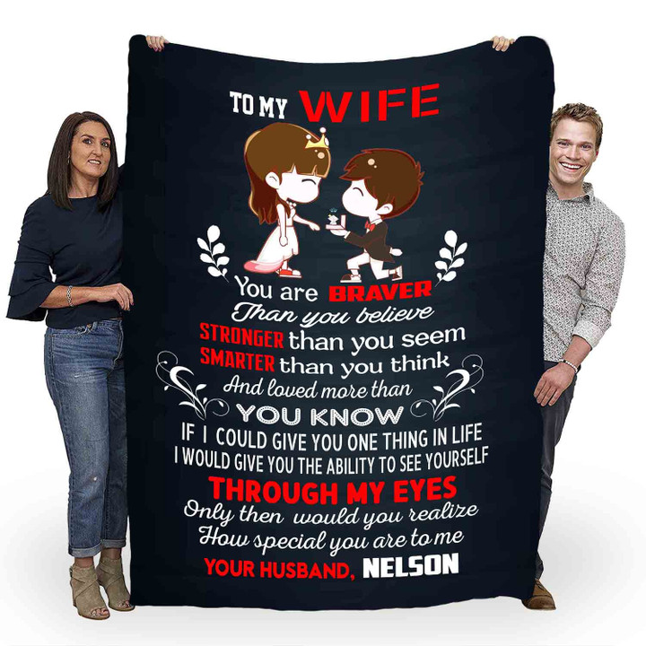 
	To My Wife You Are Special To Me Customized Blanket