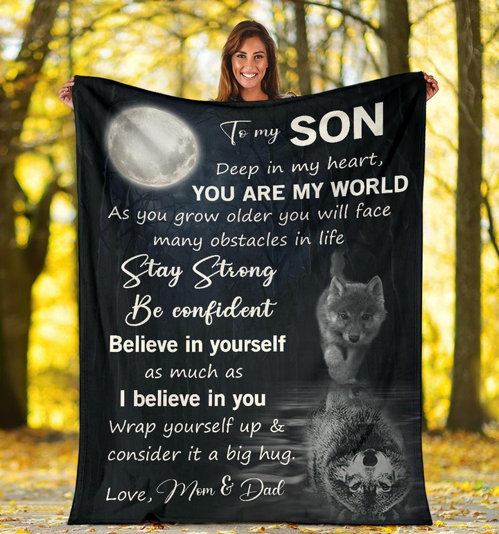 
	The Best Gift For Son - You Are My World - Blanket