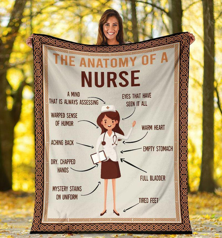 
	Anatomy Of Nurse Blanket Ii - Gift For Nurse - Christmas, Birthday Gift