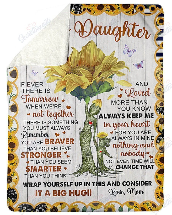 Consider It A Big Hug Sunflower To Daughter Yq2101711Cl Fleece Blanket