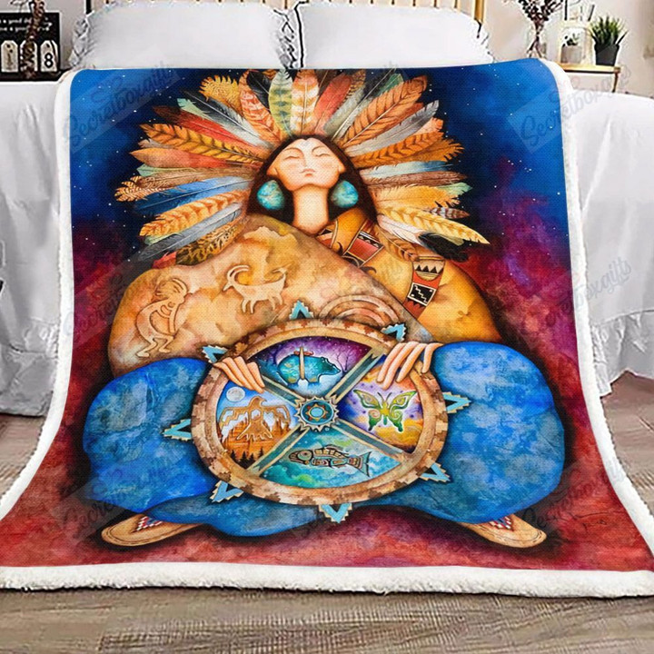 Native American Xa2101699Cl Fleece Blanket