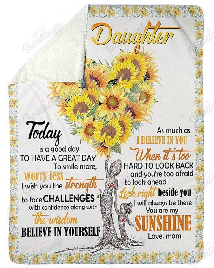 Face Challenges With Confidence To Daughter Yq2101258Cl Fleece Blanket