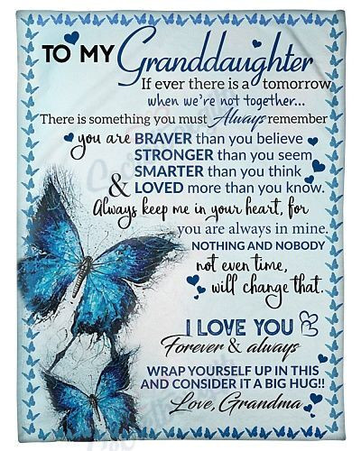 Grandma Love To Granddaughter Yu1801048Cl Fleece Blanket
