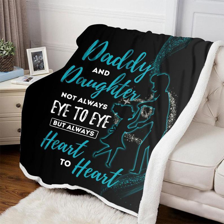 
	Dad & Daughter Blanket, Blanket For Dad, Blankets For Fathers, Family Blanket - Fathers' Day Gift, Daughter To Dad, Gift For Dad V2