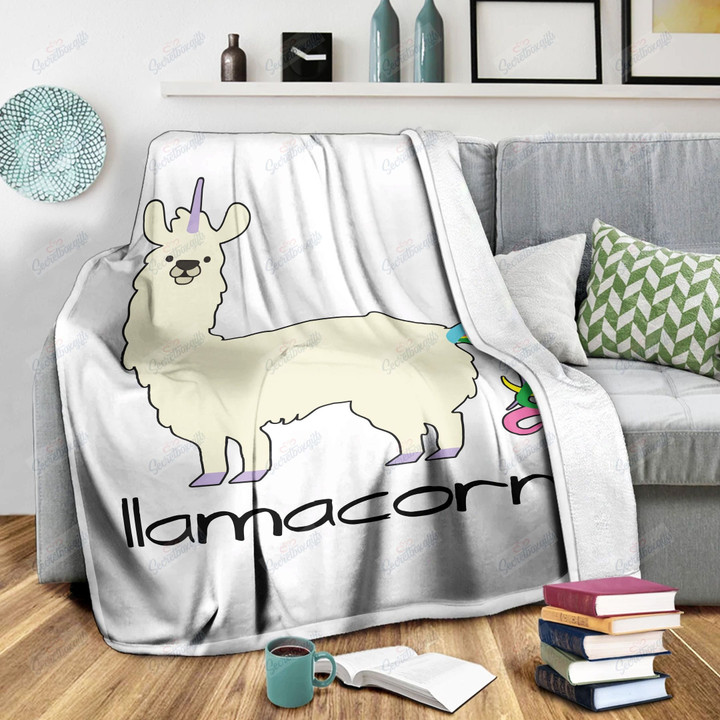 Funny Llama Unicorn Xa1301129Cl Fleece Blanket