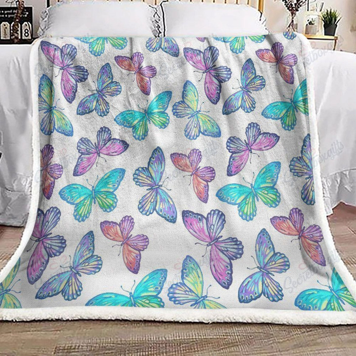 Colorful Butterfly Xa0701378Cl Fleece Blanket