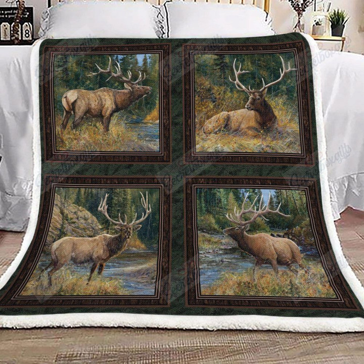 Deer Forest Gs-Cl-Kc0107 Fleece Blanket