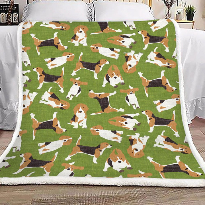 Beagle Sherpa Fleece Blanket Koej
