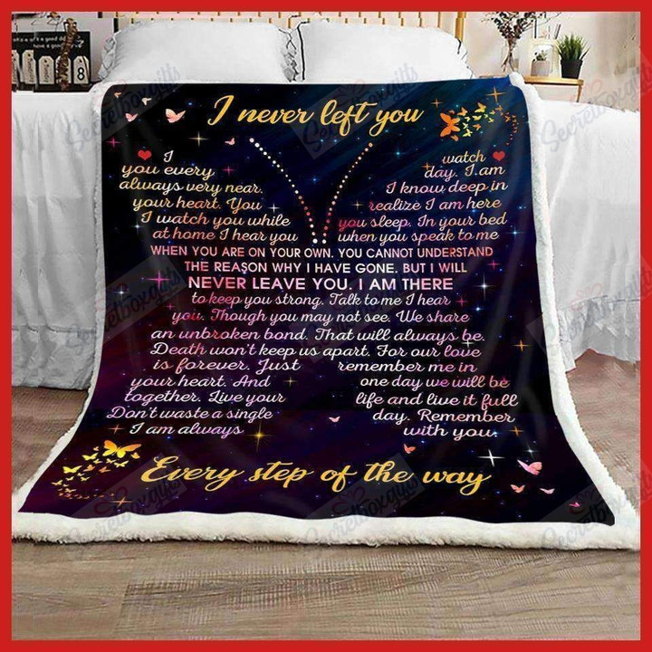 Butterfly I Never Left You Gs-Cl-Nc0807 Fleece Blanket