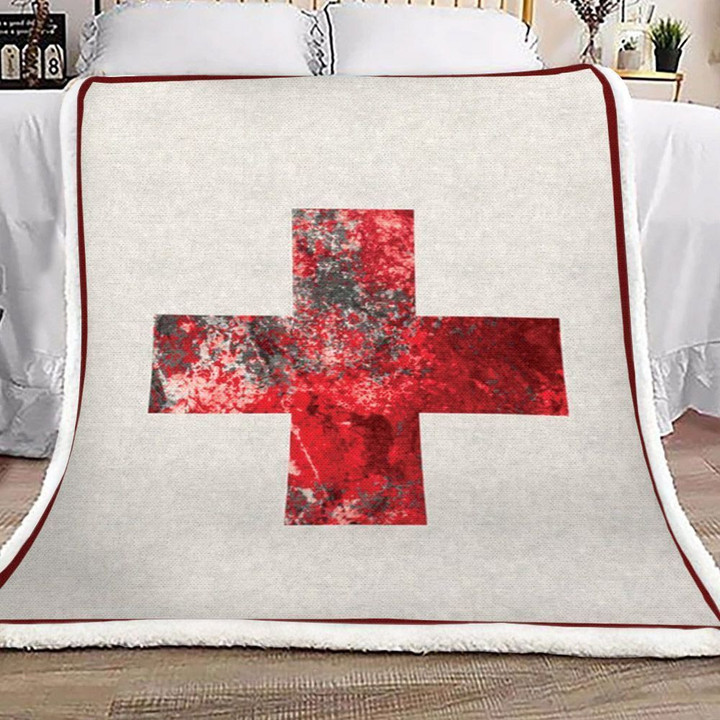 Nurse Sherpa Fleece Blanket Kohj