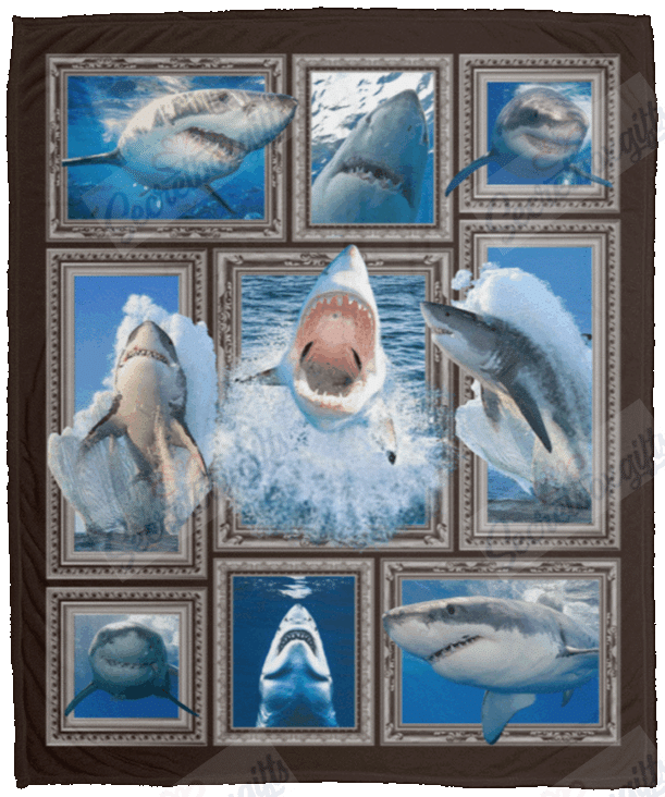Shark Lover 3D Gs-Cl-Dt1303 Fleece Blanket