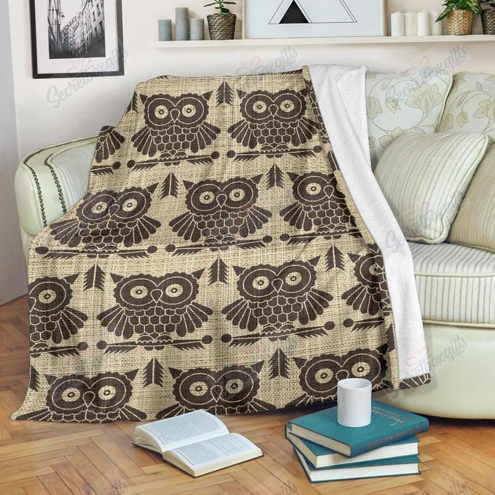 Owl Pattern 1 Gs-Cl-Dt2705 Fleece Blanket