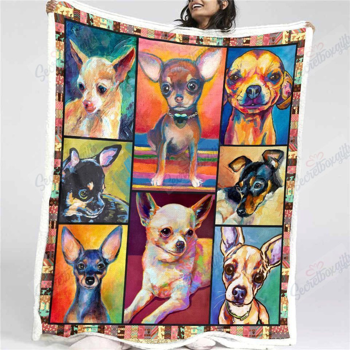 Chihuahua Gs-Ld0709 Fleece Blanket