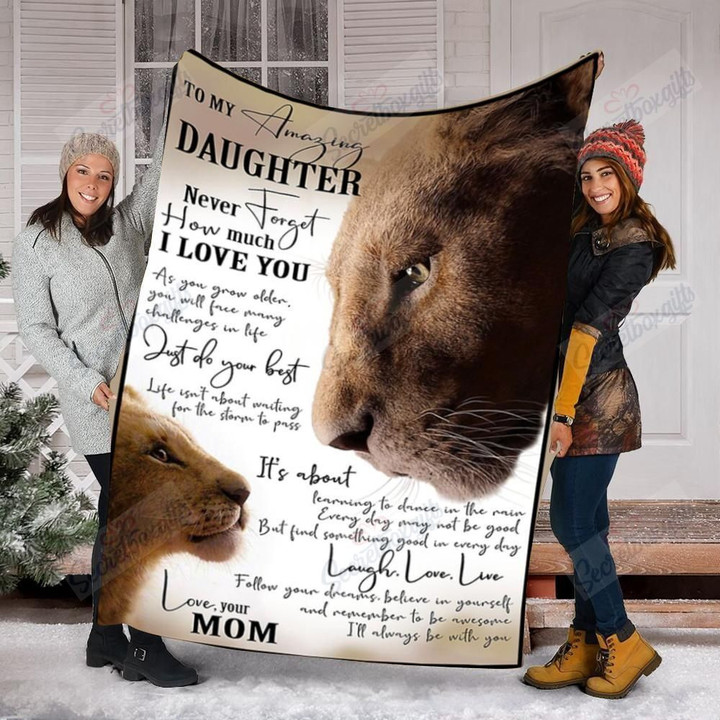 Lion To My Amazing Daughter Gs-Cl-Dt1003 Fleece Blanket