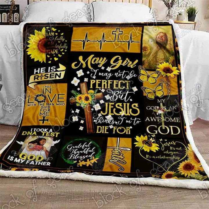 May Girl Jesus Think I'M To Die For Gs-Cl-Ld2810 Fleece Blanket