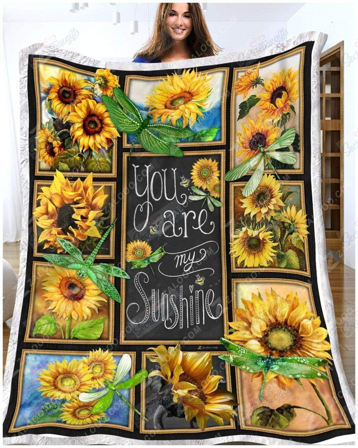 Dragonfly You Are My Sunshine Gs-Cl-Ml1311 Fleece Blanket