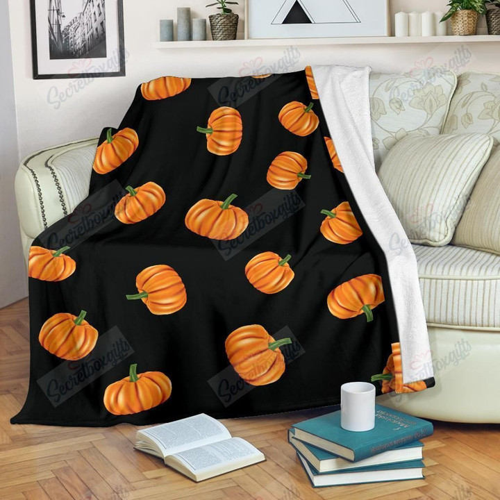 Pumpkin Pattern 5 Gs-Cl-Dt2705 Fleece Blanket