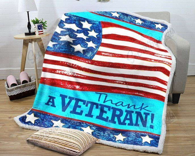 Thank A Veteran Gs-Qd3010 Fleece Blanket